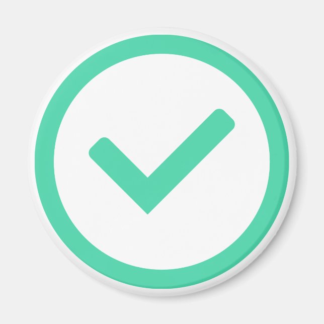 Symbol für grünen Karo schreiben Magnet (Vorne)