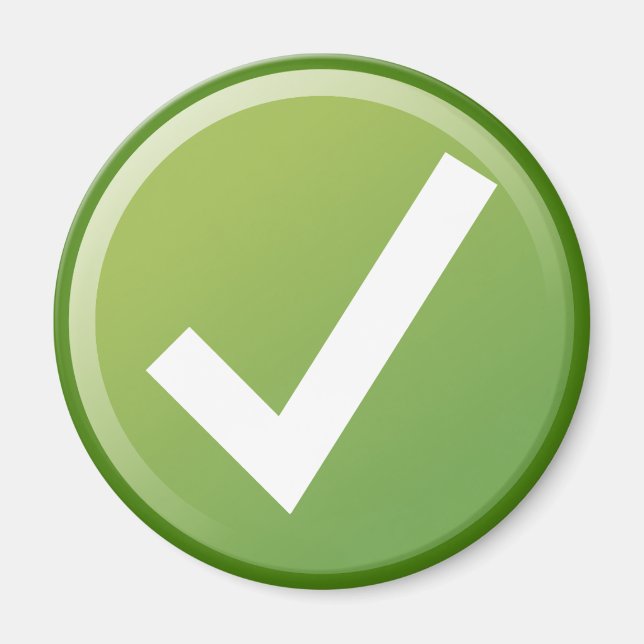 Symbol für grünen Karo schreiben Magnet (Vorne)