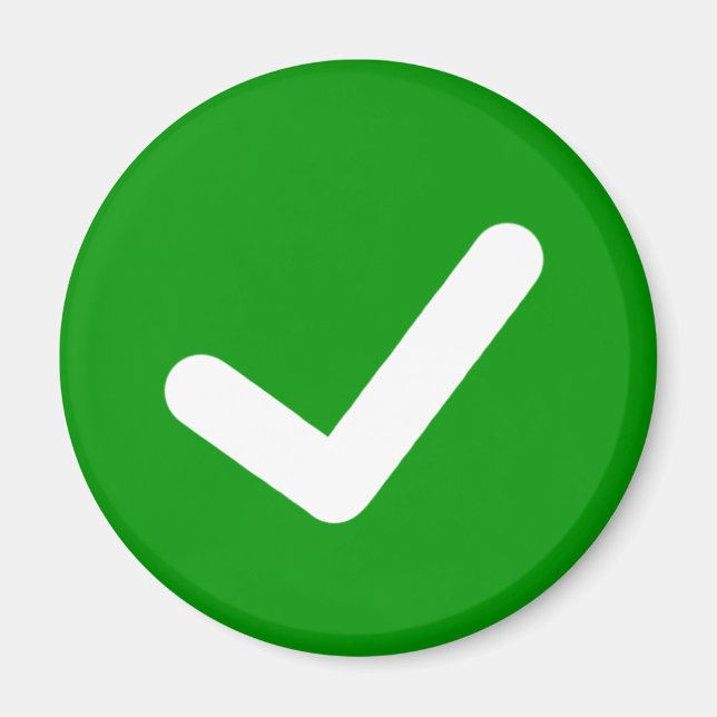 Symbol für grünen Karo schreiben Magnet (Vorne)