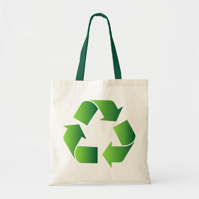 Symbol für grünen Recycle Tragetasche (Vorne)