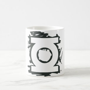 Symbol für grünes Laternenzeichen Kaffeetasse