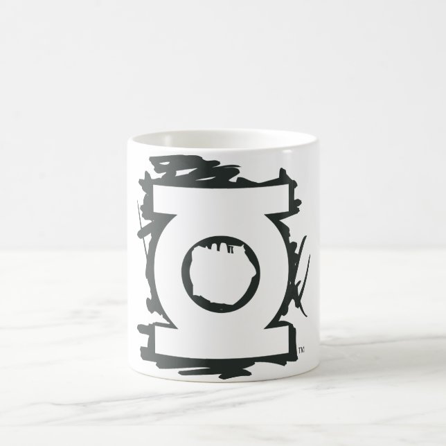 Symbol für grünes Laternenzeichen Kaffeetasse (Mittel)