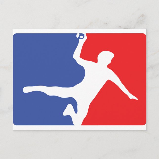 Symbol für Handball-Legende Postkarte (Vorderseite)