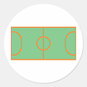 Symbol für Handball Runder Aufkleber