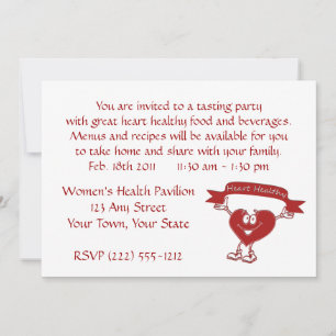 Symbol für Herz-Kreislauf-Bewusstsein Einladung