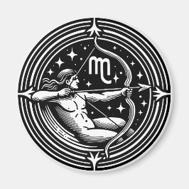 Symbol für Horoskop-Sagittarier Magnet