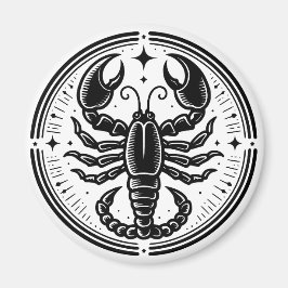 Symbol für Horoskop-Skorpion Magnet