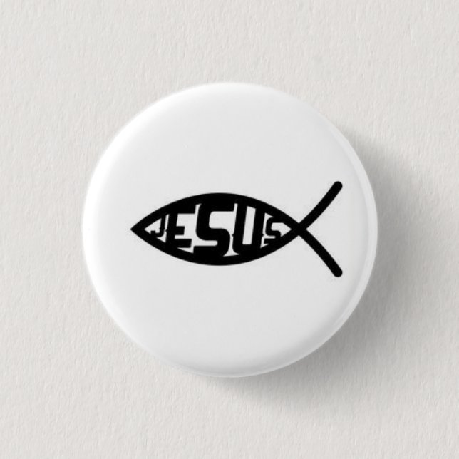 Symbol für Jesus Fish Button (Vorderseite)