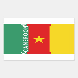Symbol für Kamerun Rechteckiger Aufkleber