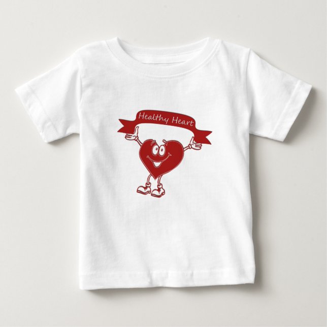Symbol für Kardiologie des Bewusstseins für gesund Baby T-shirt (Vorderseite)