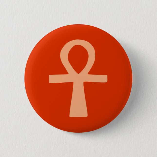 Symbol für Kemetismus (orange) Button (Vorderseite)