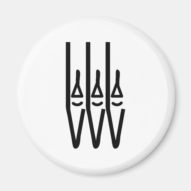 Symbol für Kirchenorgel Magnet (Vorne)