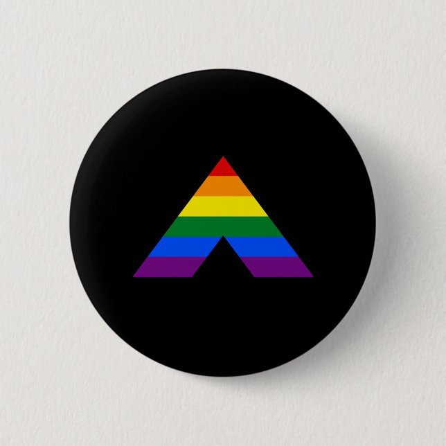 Symbol für LGBT, gerade Pyramide Button (Vorderseite)