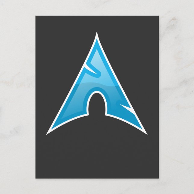 Symbol für Linux-Liebe-Logo für Computergenius-Arc Postkarte (Vorderseite)