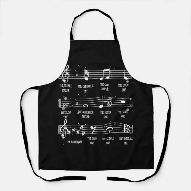 Symbol für Musik Definition Spaß Funny Christ Schürze (Vorderseite)