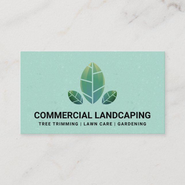 Symbol für natürliche Blätter Visitenkarte (Vorderseite)