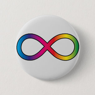Symbol für Neurovielfalt Button