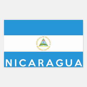 Symbol für Nicaragua Rechteckiger Aufkleber