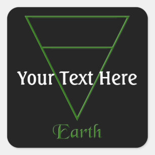 Symbol für Pagan-Elemente Quadratischer Aufkleber