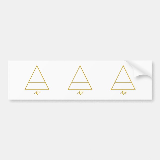 Symbol für Pagan-Luftelement Autoaufkleber (Vorne)