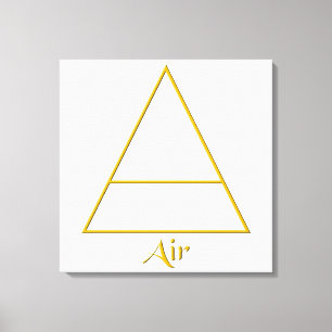 Symbol für Pagan-Luftelement Leinwanddruck