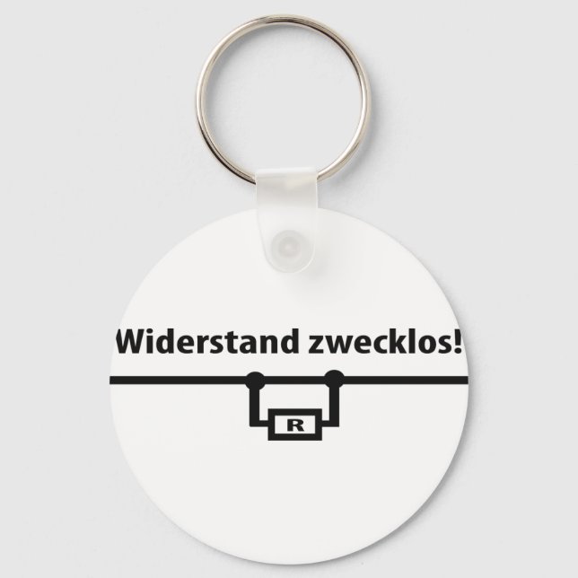 Symbol für Physik Widerstand Schlüsselanhänger (Vorderseite)