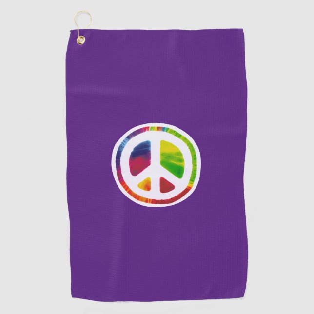 Symbol für psychedelisches Friedenszeichen Golfhandtuch (Vorderseite)