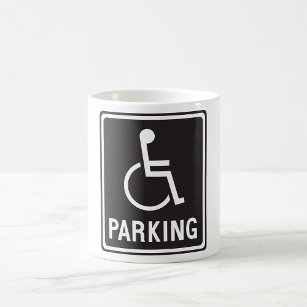 Symbol für Rollstuhlfahrer Kaffeetasse