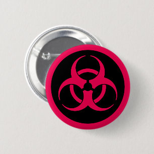 Symbol für rote Biogefährdung Button