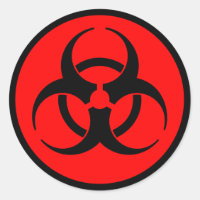 Symbol für rote Biogefährdung