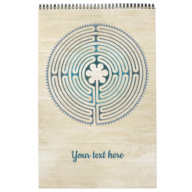 Symbol für Sacred Geometry - Chartres Labyrinth 1 Kalender (Titelbild)