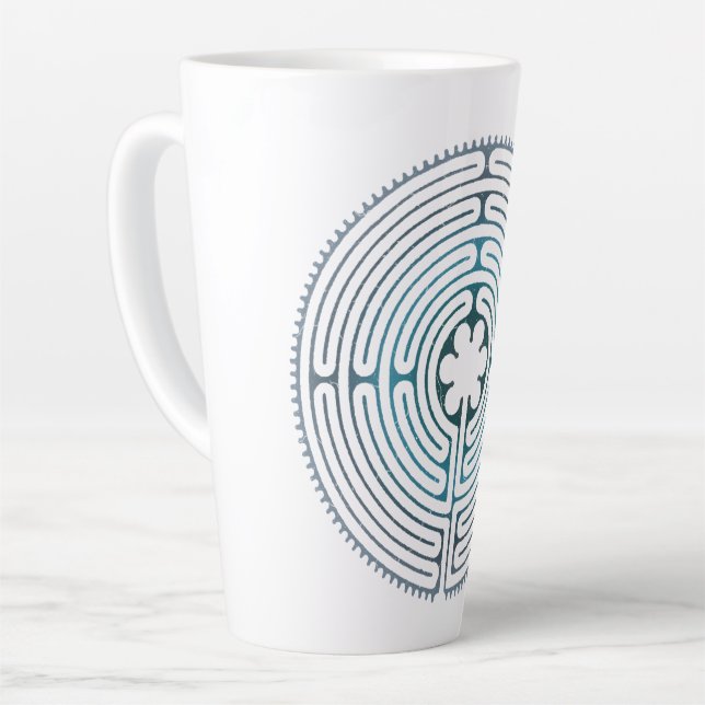 Symbol für Sacred Geometry - Chartres Labyrinth 1 Milchtasse (Linke Ecke)