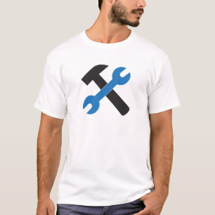 Symbol für Schlüssel und Hammer T-Shirt