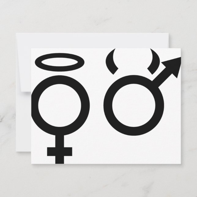 Symbol für schwarzen Engel und Teufel (Vorderseite)