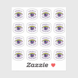 Symbol für sehbehindertes Abzeichen des Eyeballnam Aufkleber