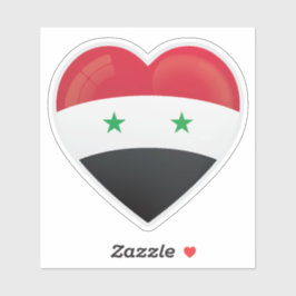 Symbol für Syrien-Liebe Aufkleber