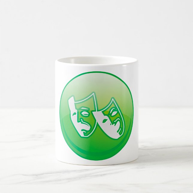 Symbol für Theatermaske Kaffeetasse (Von Creator hochgeladen)