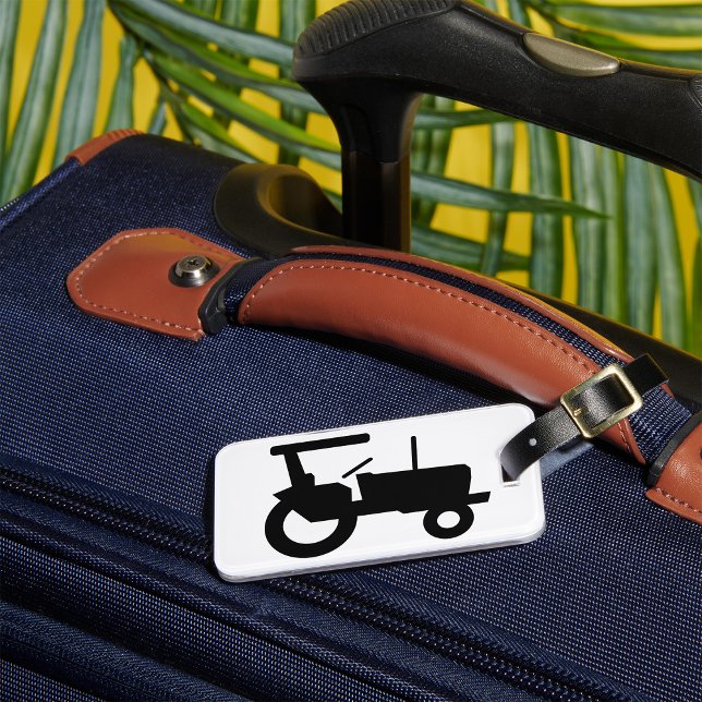 Symbol für Vintage Zugmaschine, Silhouette Gepäckanhänger (Von Creator hochgeladen)