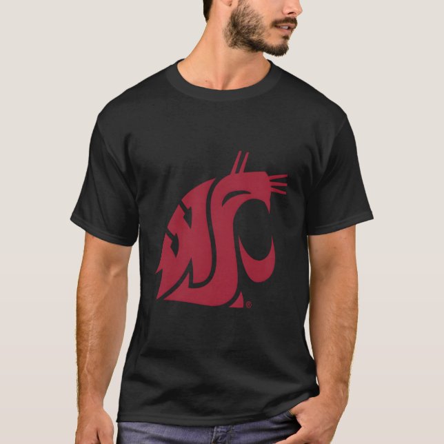 Symbol für Washington Staat Cougars T-Shirt (Vorderseite)