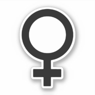 Symbol für weibliches Geschlecht Aufkleber