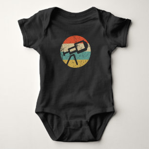 Symbol für Weltraumwissenschaft Retro Telescope Baby Strampler