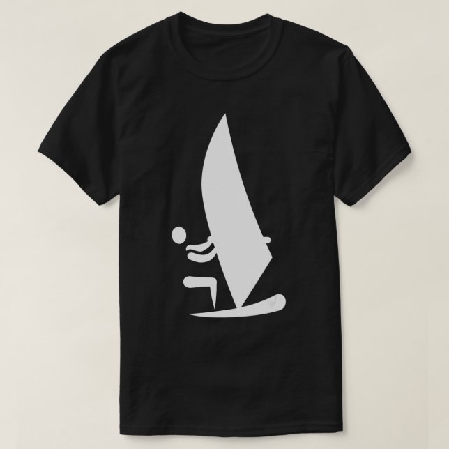 Symbol für Windsurfen T-Shirt (Design vorne)