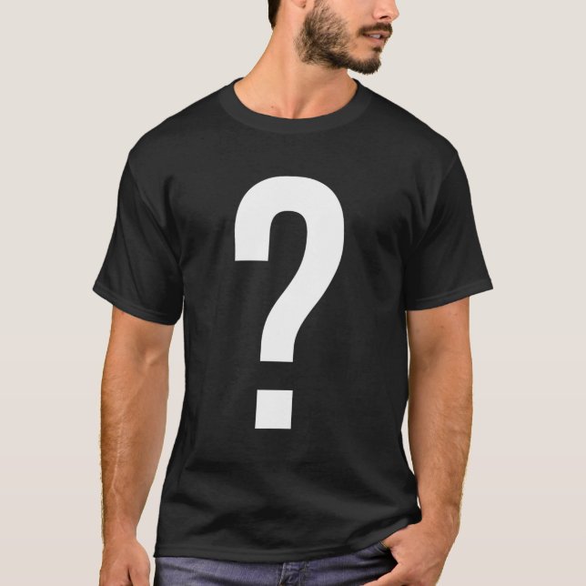 Symbol für Zeichensetzung der Frage T-Shirt (Vorderseite)