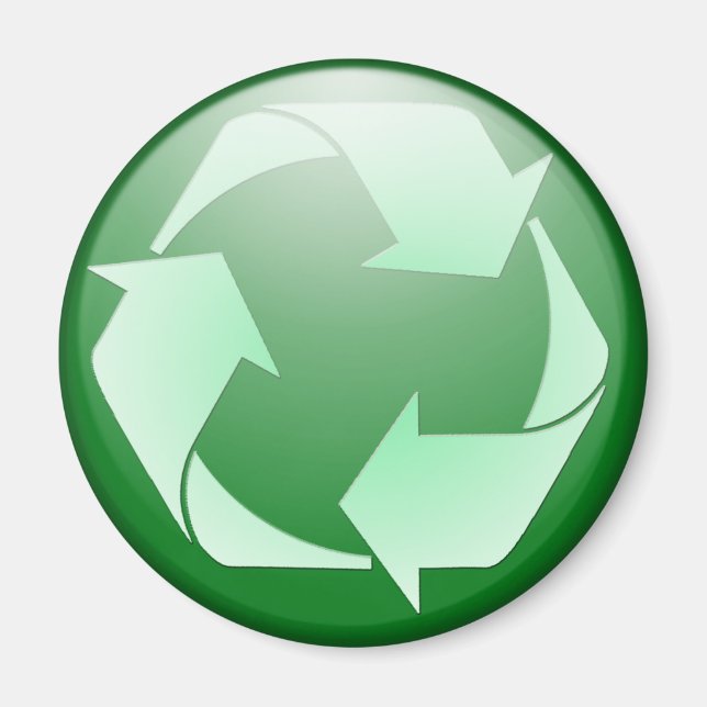 Symbol gerecycelt magnet (Vorne)