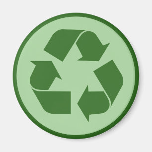 Symbol gerecycelt magnet