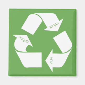 Symbol gerecycelt magnet