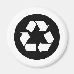 Symbol gerecycelt - Reduzieren, wiederverwenden, G Magnet
