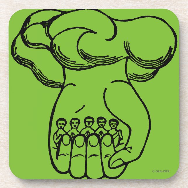 Symbol: Göttliche Hand Untersetzer (Vorderseite)