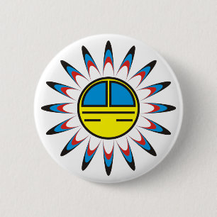 Symbol Indianer Button