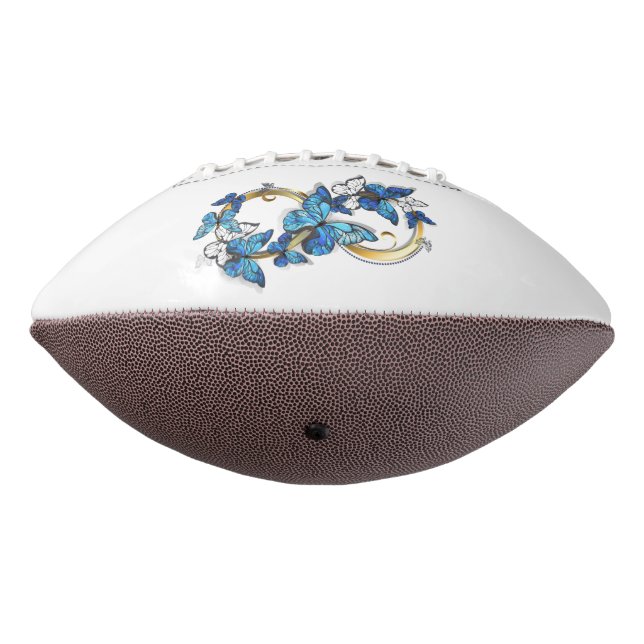 Symbol Infinity of Blue Morpho Butterflies Football (Gedreht 270)